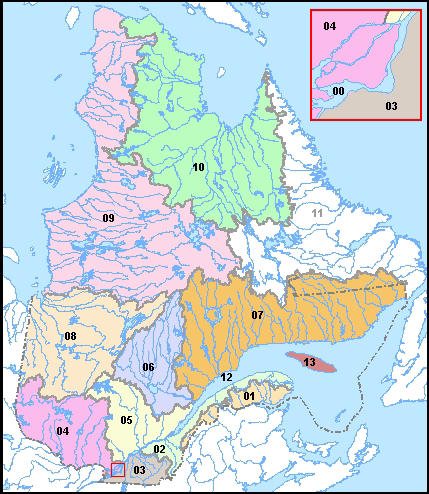 Carte Des Regions Hydrographiques